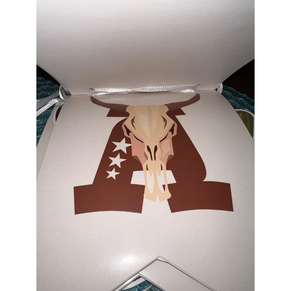 Retro Western Cowboy Happy Birthday Banner Pre-Strung Wild West Party Decoration